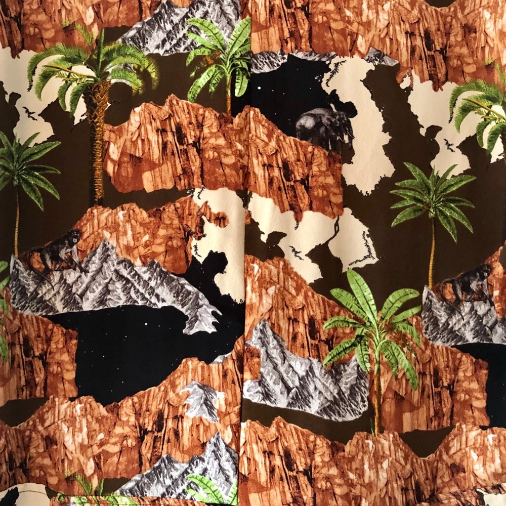 NWT ASOS MONKI Island Print Midi Dress - Picture 7 of 8